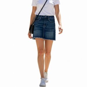 American Eagle HI RISE Denim Mini Skirt Size 6/28